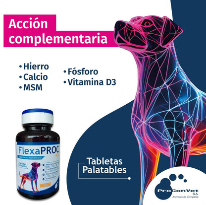 Suplemento Alimenticio FlexaPROC x60 tabs perro y gato