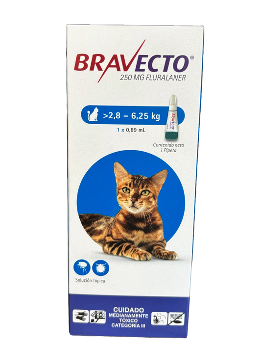 Bravecto Gatos (2.8-6.25Kg) Pipeta