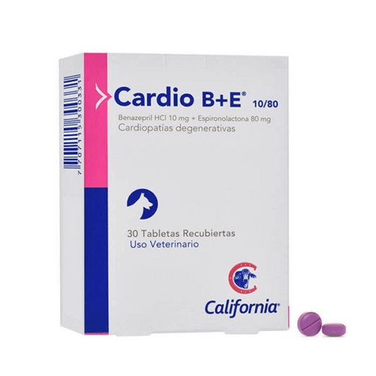 Cardio B + E 10/80 Mg Caja x 30 Tabletas