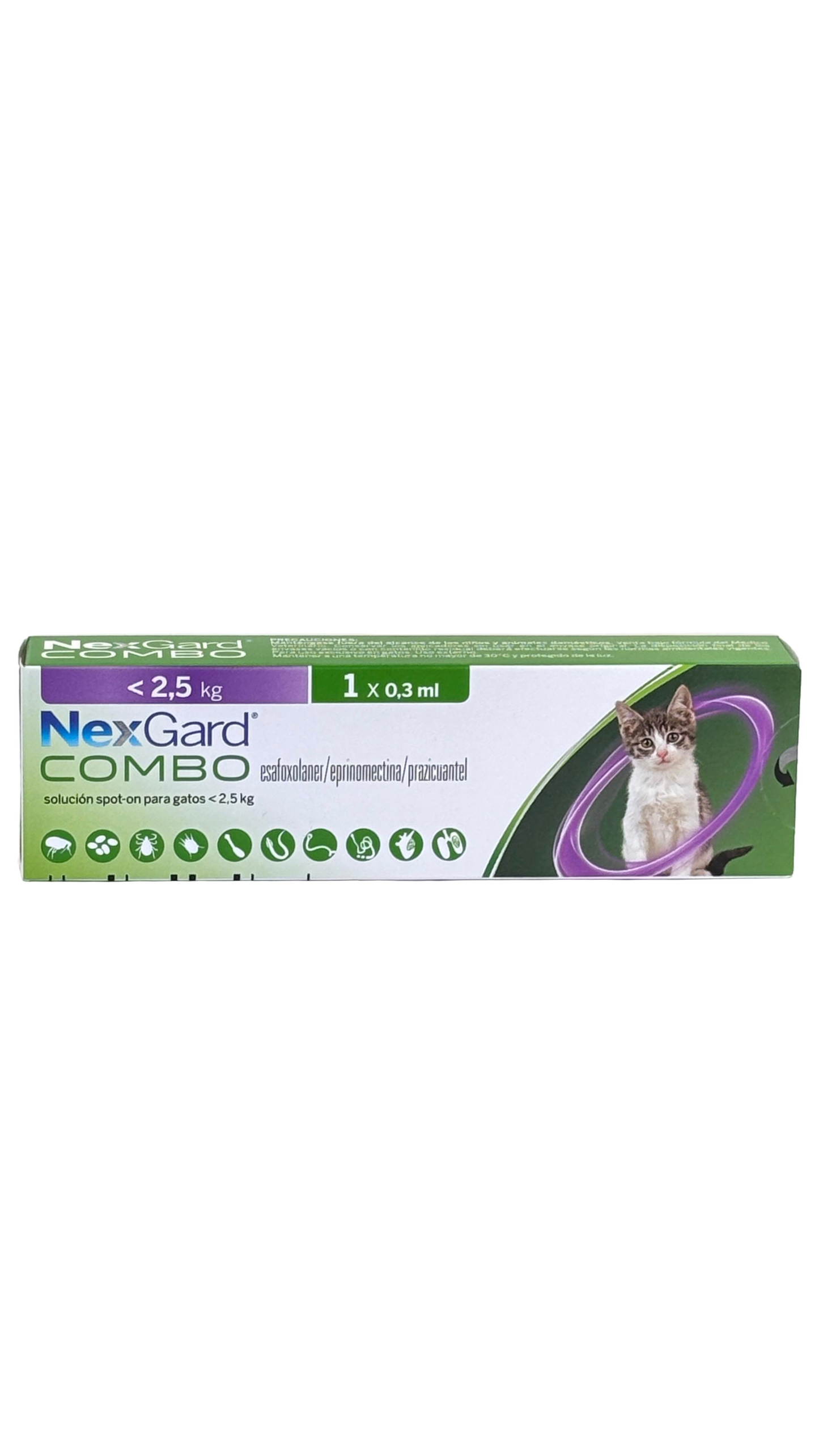 NEXGARD COMBO Antiparasitario Gato 2,5kg