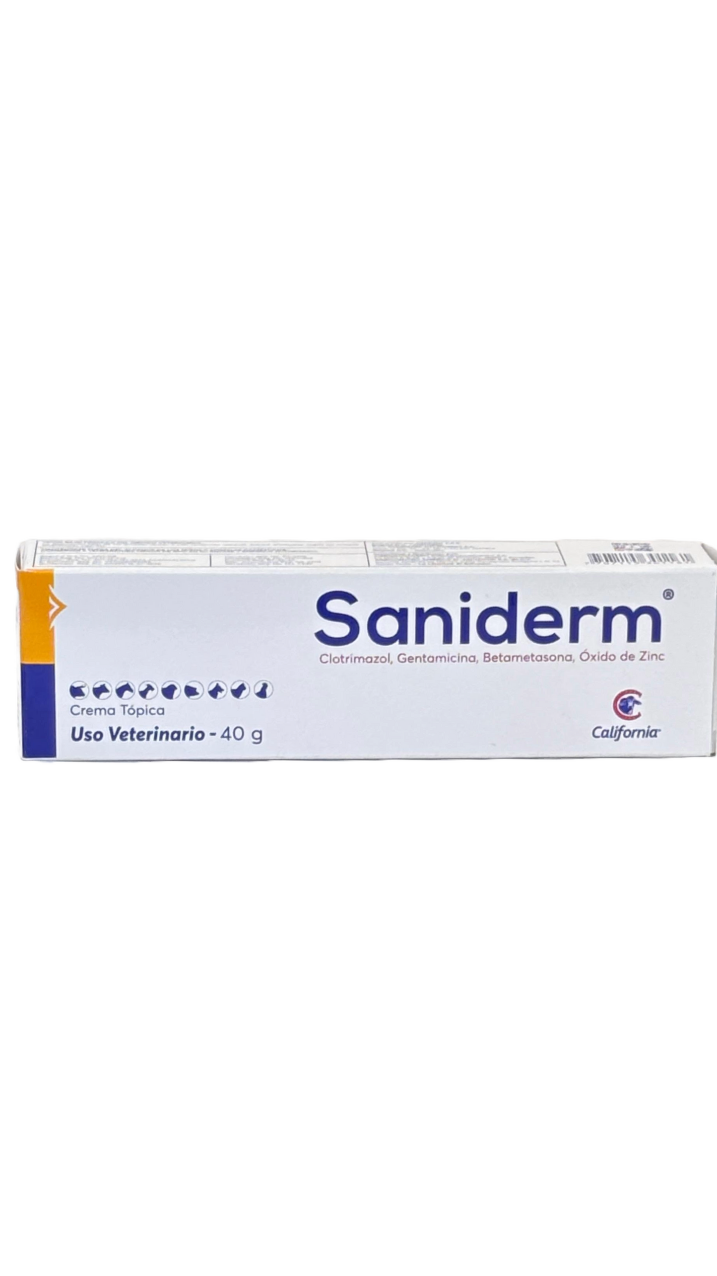 Crema Dermatológica Para Perros Y Gatos Saniderm - 40 g