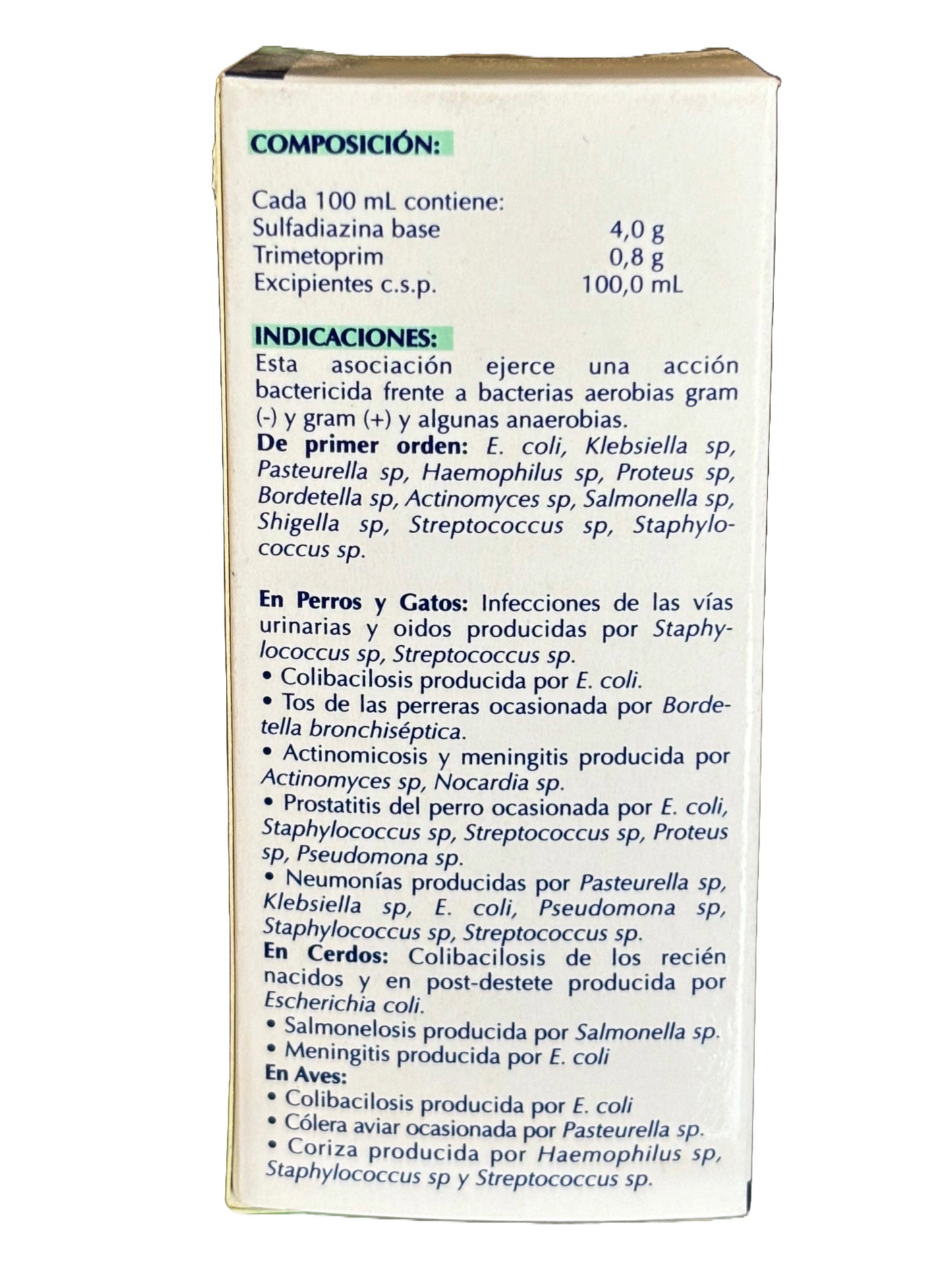 SUTRIM Antibacteriano de amplio espectro para caninos y felinos